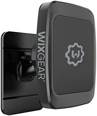 WixGear (2 Pack Universal Stick On Dashboard Magnetic Phone Car Mount, for Cell Phones and Mini Tablets with Fast Swift-snap Technology, (Newer Bigger Model)
