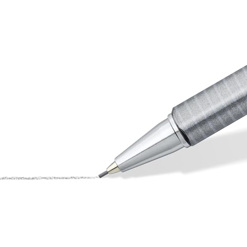 STAEDTLER Triplus Micro Mechanical Pencils 0.7mm HB #2, Ergonomic, 3-Pack with Twist-Top Eraser, Drawing & Drafting Tools, Break-Resistant Lead