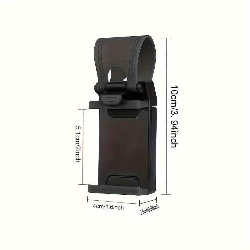 Universal Steering Wheel & Bike Phone Holder|Durable Adjustable Clip Mount for Car, Motorcycle,Bicycle|Non-Slip Phone Stand (4-7 Inch Screens),Blue.