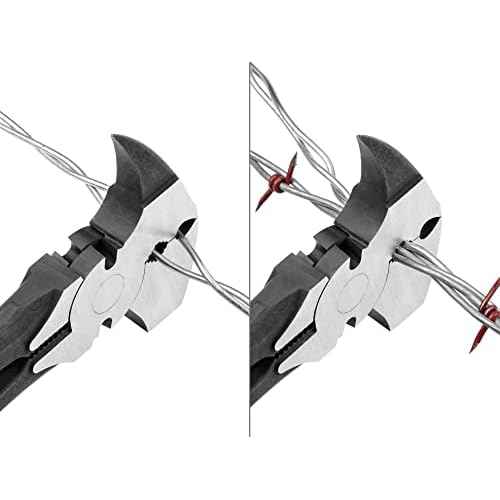 TEKTON 10-1/2 Inch Fencing Pliers | PSP10010, Red