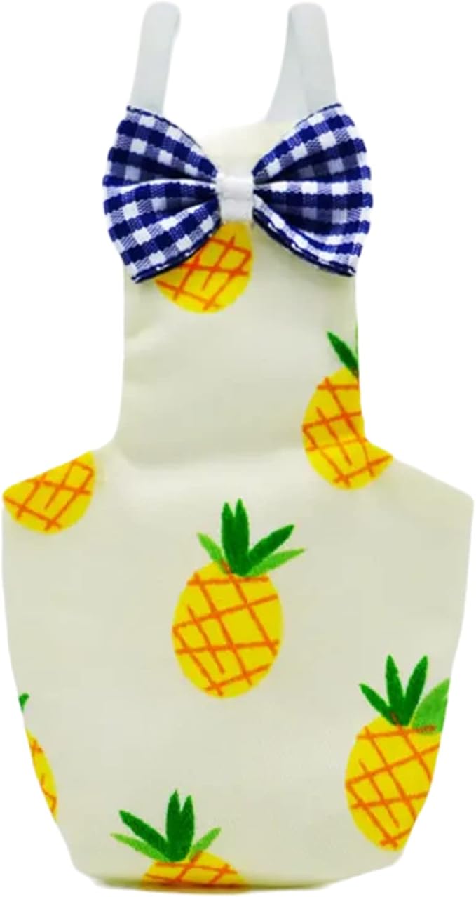 Bird Flight Suits Diapers, Parrot Flight Suits Diapers for Monk Parakeets, Cockatiels Flight Suits, Parrot Clothes, Bird Training Nappy Suit Liners Clothes (Large,Yellow-C)