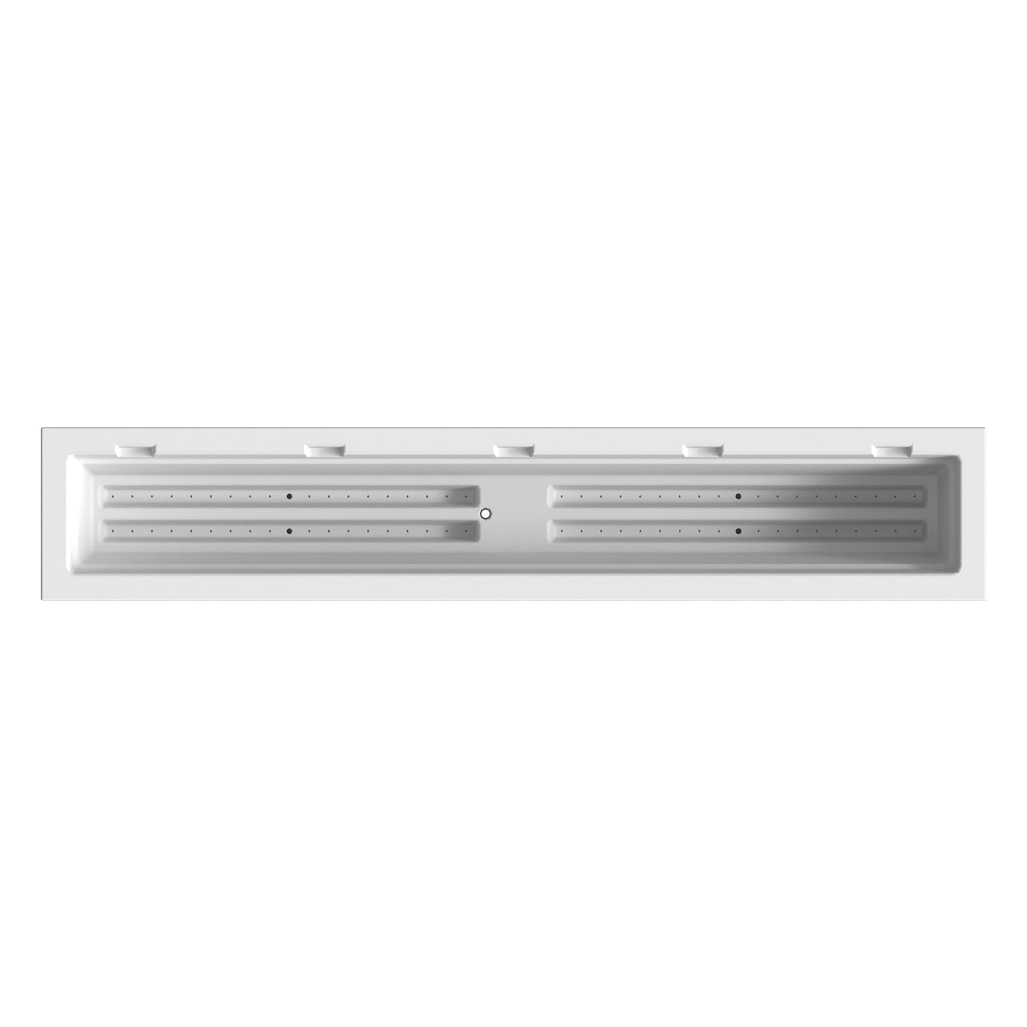 Mayne Fairfield 5ft Window Box, Self Watering Flower Box with Double Wall Design, All Season Fade Resistant Outdoor Window Planter With Steel Mounting Bracket, White