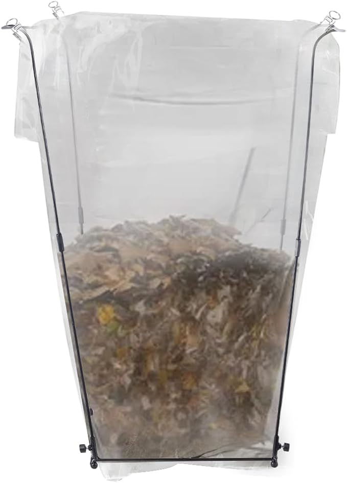 Trash Bag Holder, Metal Garbage Bag Holder, 30-45 Gallon Portable Trash Bag