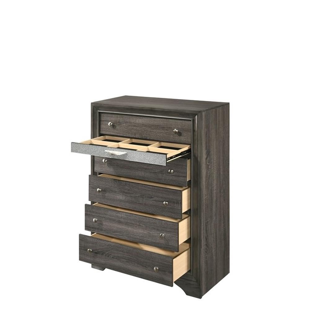Acme Naima Wood Chest in Gray