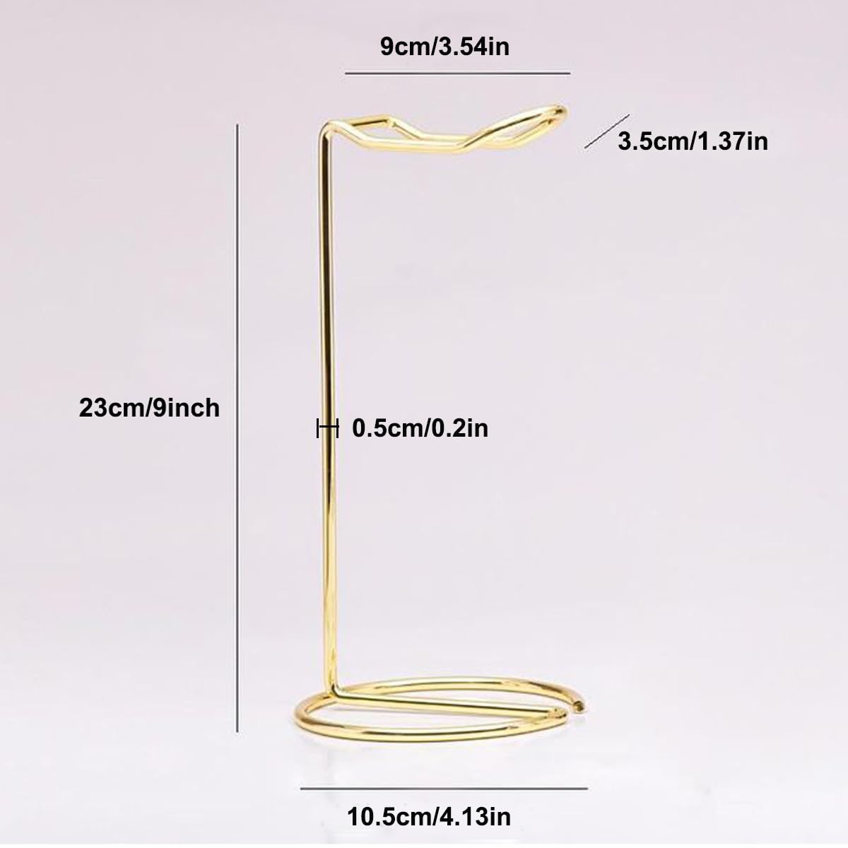 ZAAWUUT Metal Headphone Stand Headset Bracket Holder,Iron Earphone Display Rack Hanger for Gaming Room Working Table (Gold)