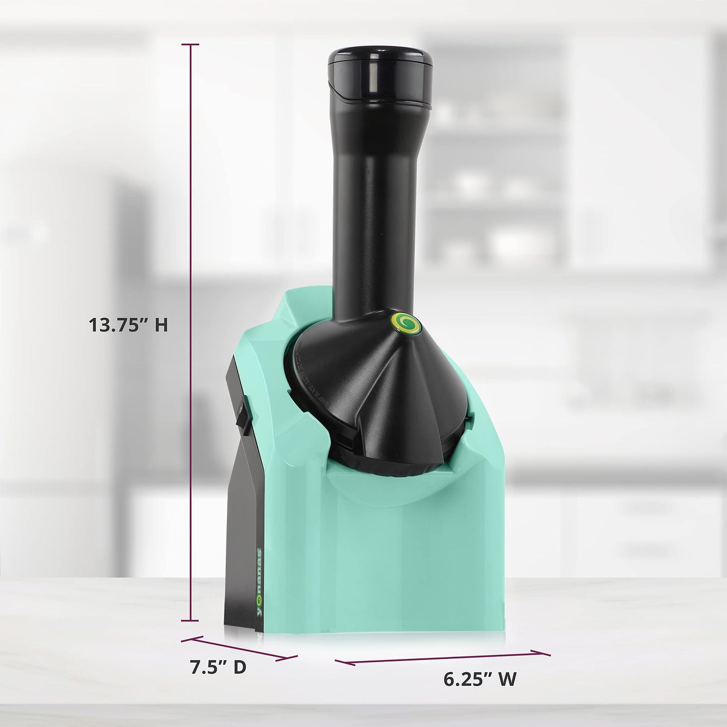 Yonanas Classic Frozen Fruit Soft Serve Maker for Healthy Vegan and Dairy-Free Treats, 200W Silver Machine with 36 Recipes, BPA Free, Easy to Clean, Quick and Simple to Use