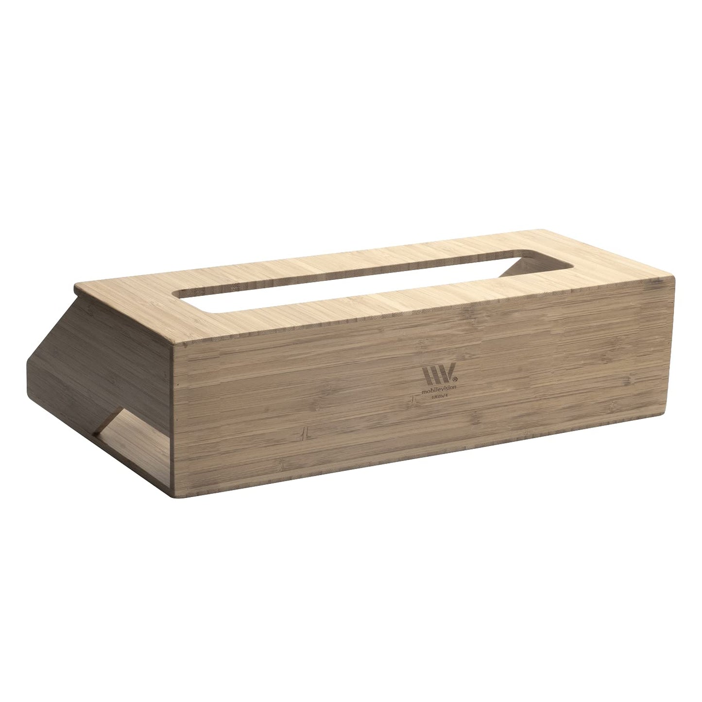 MobileVision Bamboo Magazine Holder / Mail Sorter / File Folder Organizer / Mounted Rack for Home or Office, Includes Mounting Screws