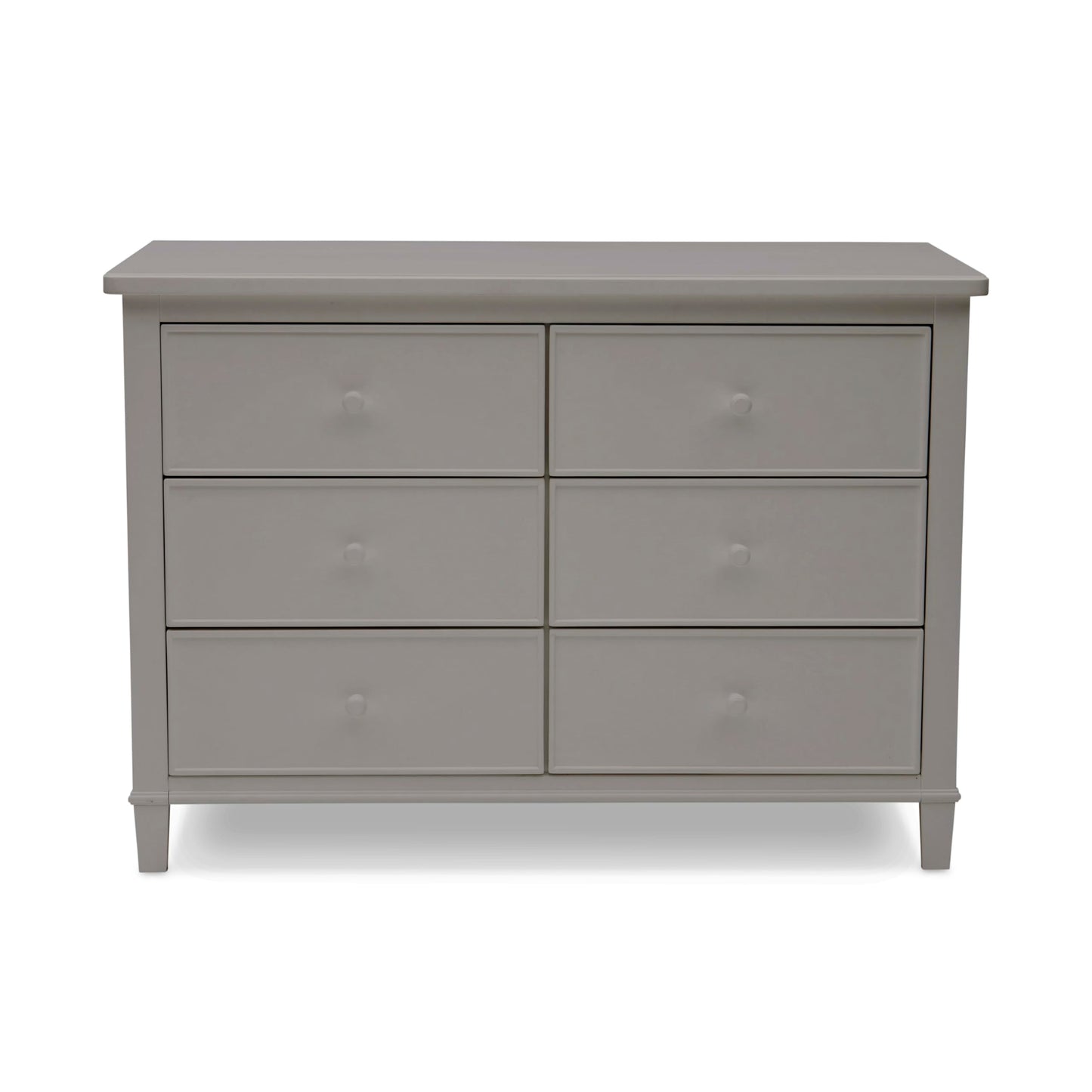 Delta Children Haven 6 Drawer Dresser with Interlocking Drawers - Greenguard Gold Certified, Grey