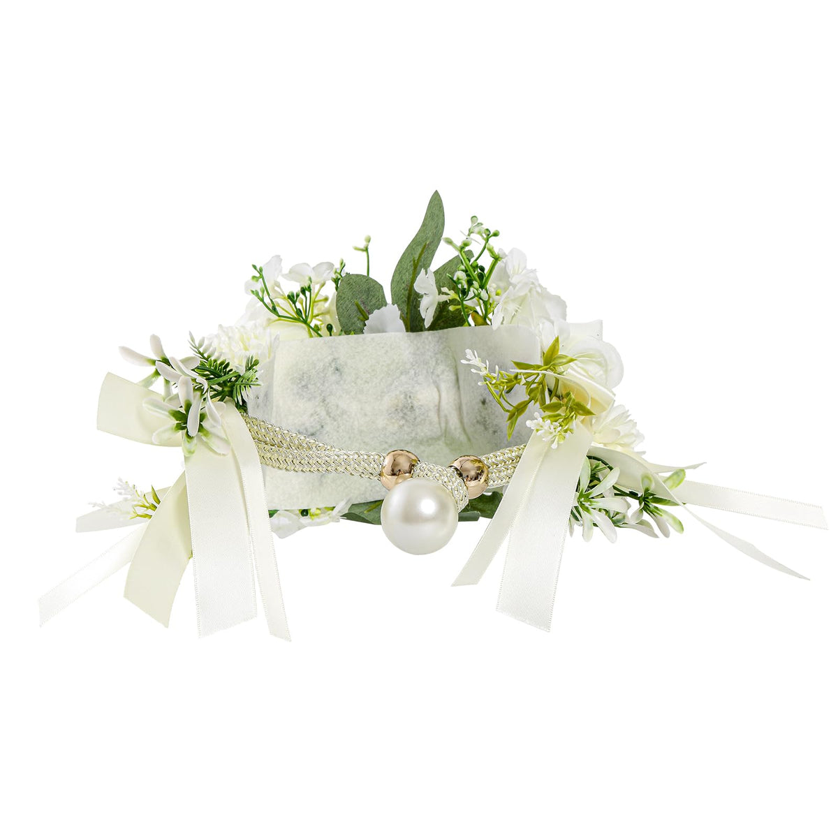 PERIZIA 2Pcs Flower Curtain Tiebacks,Artificial Floral Curtain Holdbacks for Window Tie Backs Decorative Rope Buckle,for Home Office Decor (White)