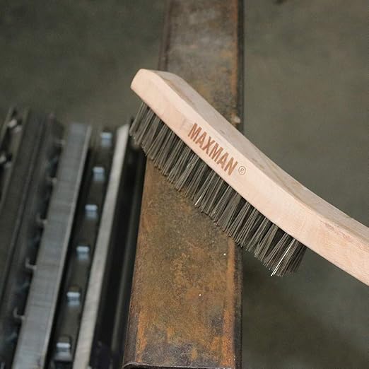 MAXMAN Wire Brush, Heavy Duty Stainless Steel Wire Brushes
