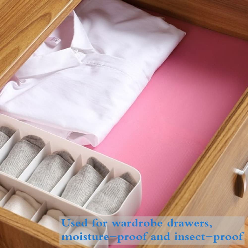 Shelf Liner, Drawer Liners for Kitchen,Non Adhesive Water Resistant, Strong Grip,Easy Clean and Trim, Smooth Surface Liners for Kitchen Cabinets, Shelves, Pantry(17 inches x 60 inches)