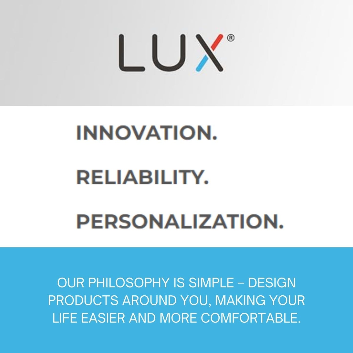 Lux Pro All in One Non Programmable/Programmable Thermostat; 7 and 5/2 Day Settings for Digital Energy Saving; Multi Stage Heating, AC Systems; Easy DIY, P711-Horizontal, 1 Unit, Batteries Included