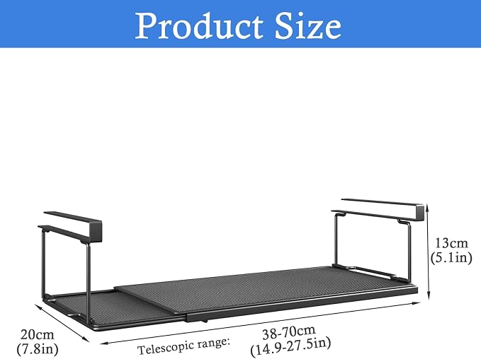 Aluminum Foil and Plastic Wrap Organizer, Under Shelf Storage, Foldable and Retractable Pantry Hanging Organizers,Wrapping Paper Holder for Sandwich, Freezer, Ziplock Bag