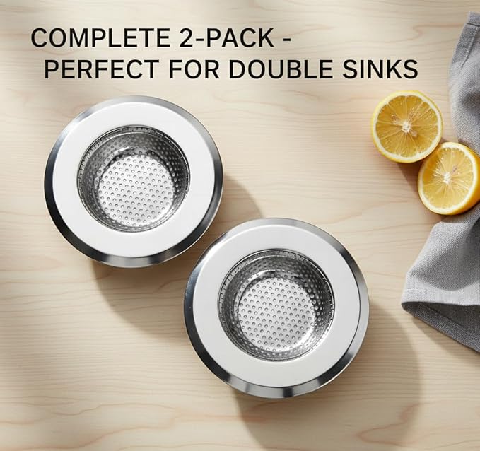 3-Pack 4.5 Inch Sink Strainers