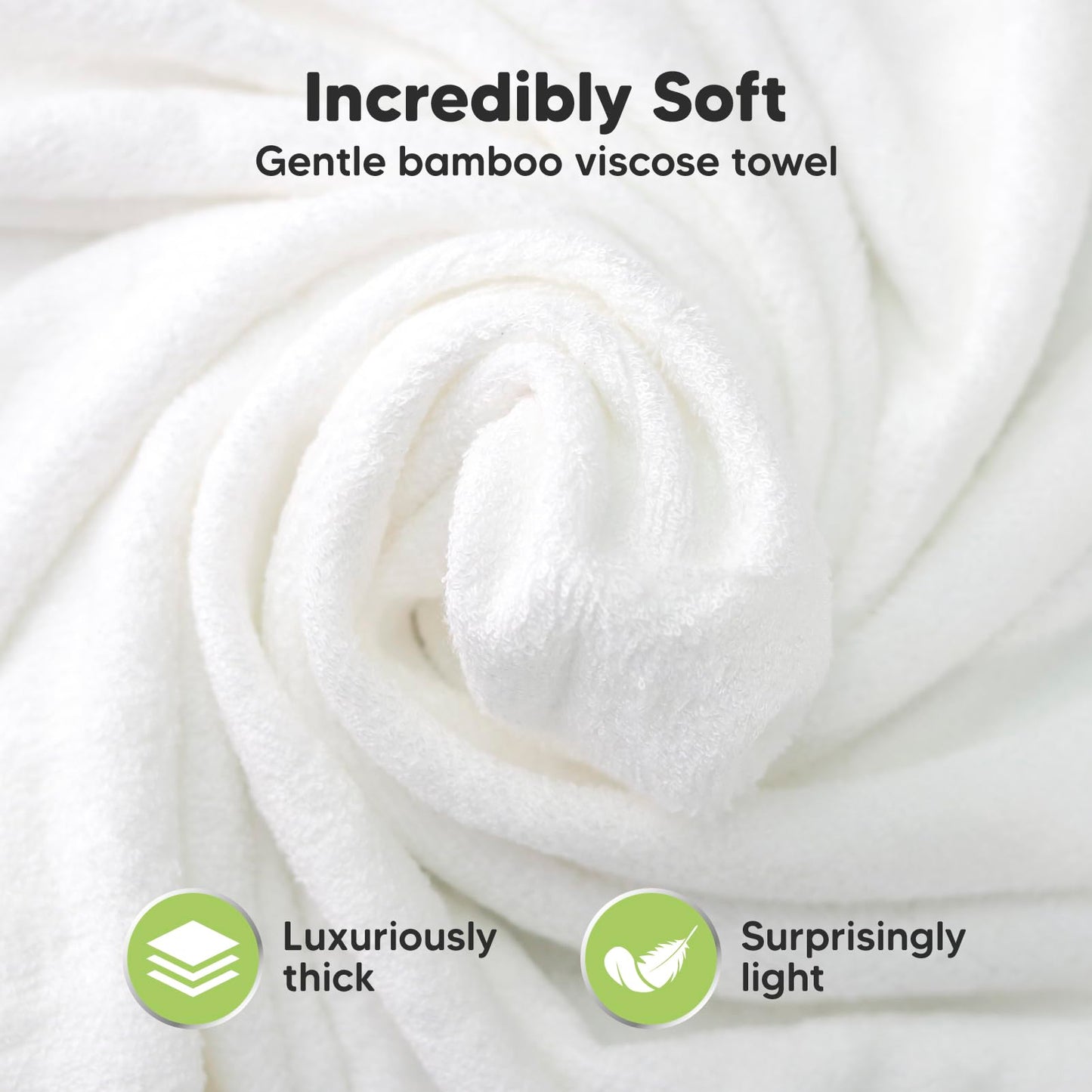 KeaBabies Hooded Baby Towel for Newborn - Viscose Derived from Bamboo Large Baby Bath Towels with Hood for Boys, Girls, Toddler, Extra Absorbent & Soft Newborn Bath Essentials (Cat)