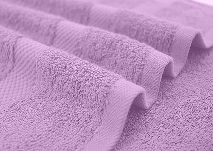 DAN RIVER Bath Towels Set of 4, 27 x 54 Inches, 100% Cotton, Larger & Lighter