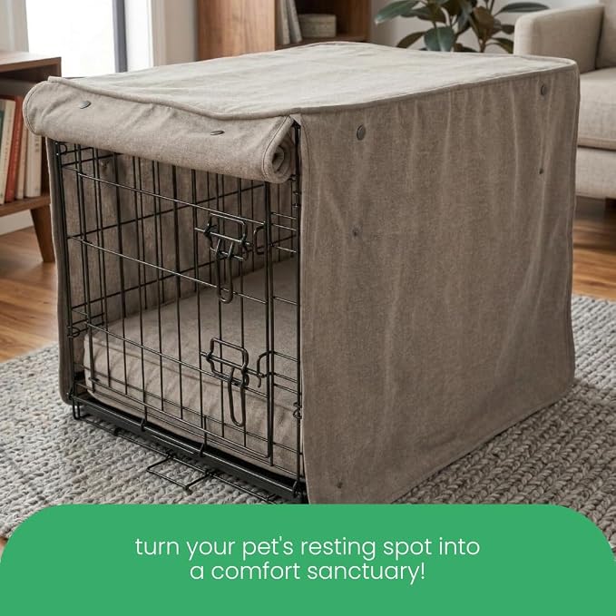Molly Mutt Jupiter Dog Crate Cover, GOTS-Certified 100% Organic Cotton Canvas Cover for Dog or Puppy Kennel and Cage, Washable, Free of Harmful Chemicals, XX-Large, Fits 48"x30"x33" Crate
