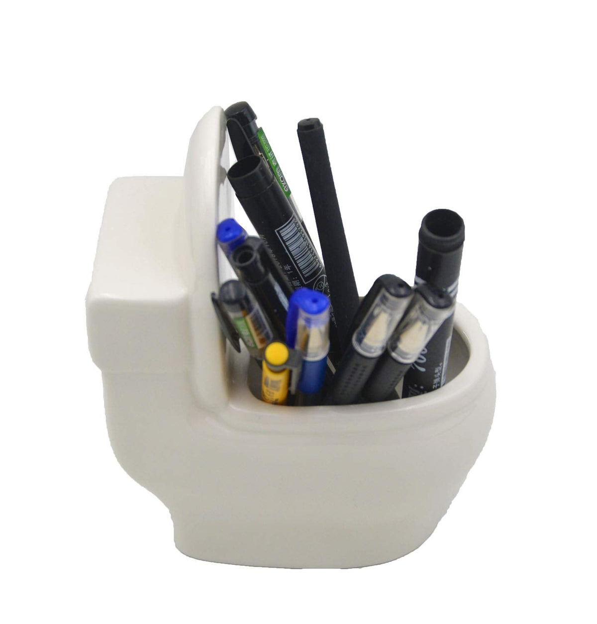 6” White Ceramic Toilet Plant Pot/Bonsai Pot/Flower Pot/Succulent Planter Ideal Gifts for Women, Mom or Birthdays