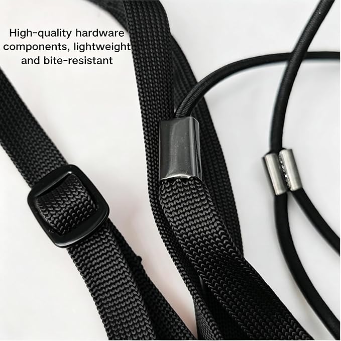 Adjustable Bird Harness and Leash for Parrots Outdoor Flight Training Anti-Bite Light Weight Easy-to-Wear Bird Vest with 59 Inch Elastic Leash for Quaker Conure African Grey Macaw Cockatoo (L)