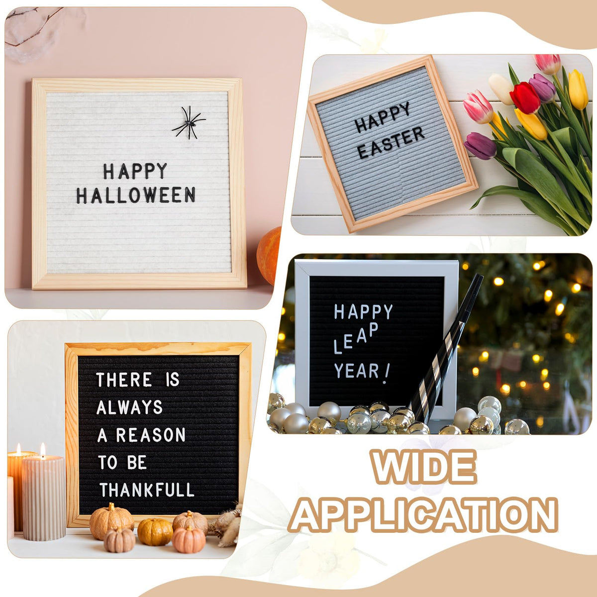 PATIKIL 588 Piece Plastic Letters Set for Felt Letter Board, Purple Alphabet Message Board Accessories Including Letter Numbers with Restraint Strap for Cafe, Wedding, Birthday