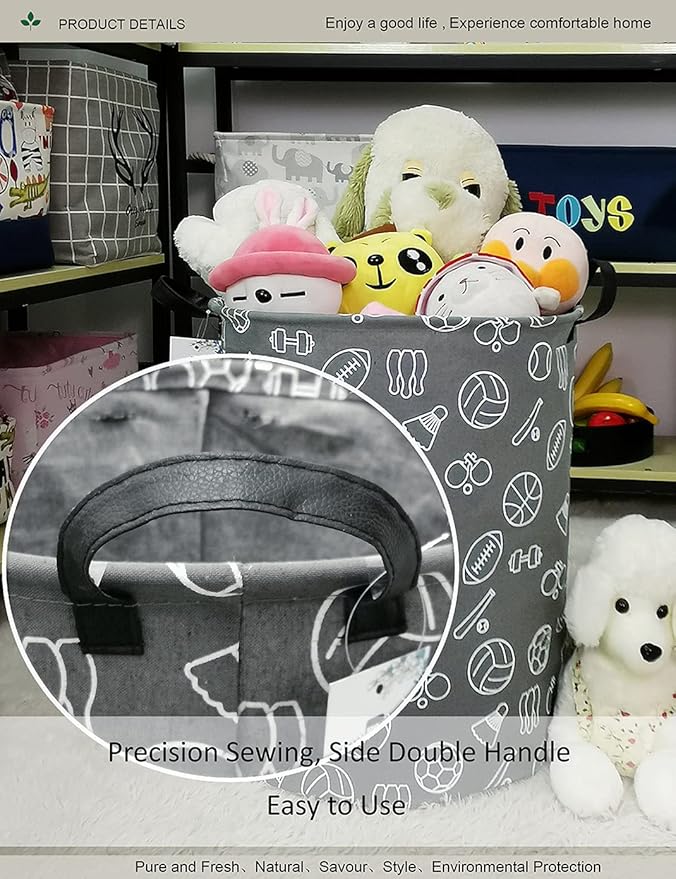 Round Waterproof Laundry Basket、Foldable Storage Basket、Laundry Hampers