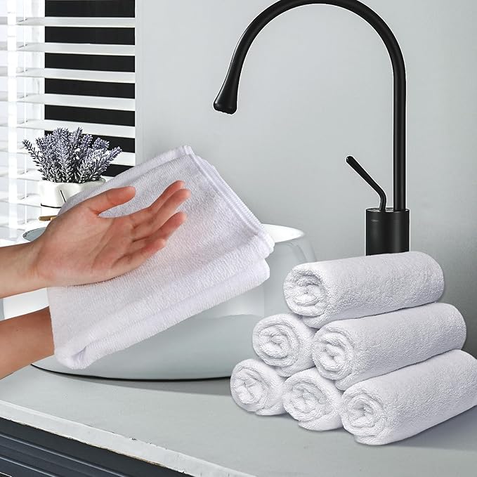 24 Pack Hand Towels Set