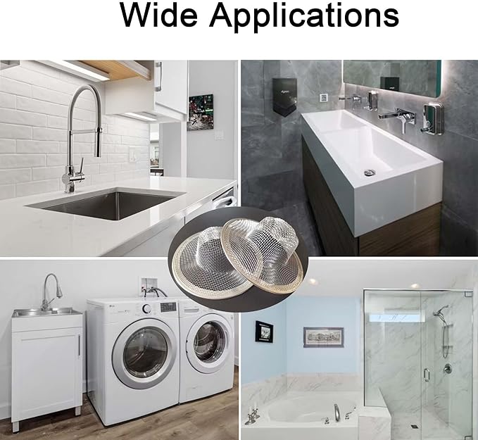 Bathroom Mesh Sink Drain Strainer Screen