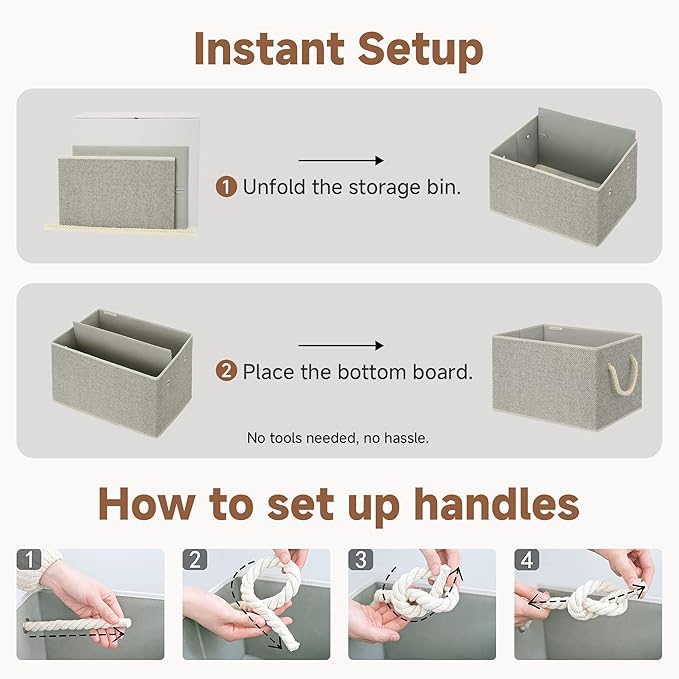 StorageWorks Storage Baskets for Shelves, Closet Organizers and Storage Bins