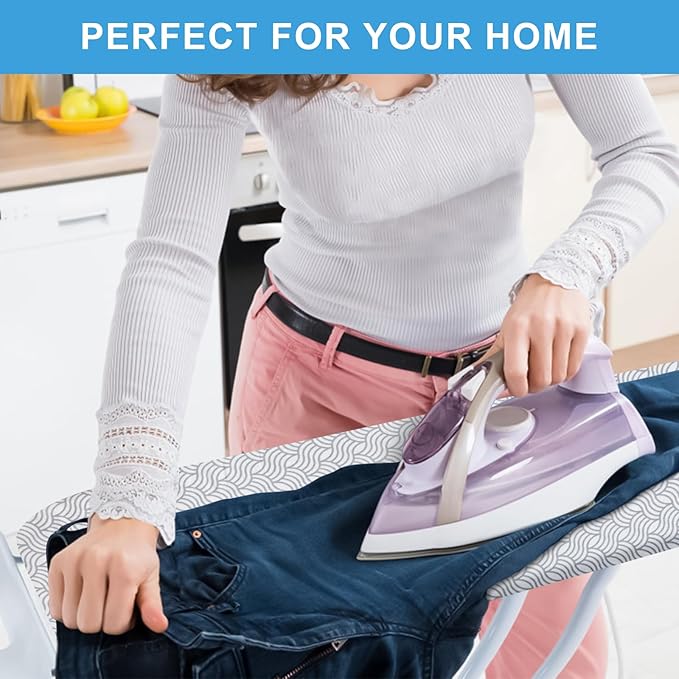 Dalykate Ironing Board Cover and Pad, Thick Padding, Elastic Edge, Scorch &