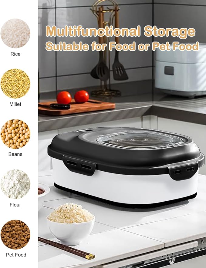 20-50 Lbs Food Storage Containers, Collapsible Rice Container