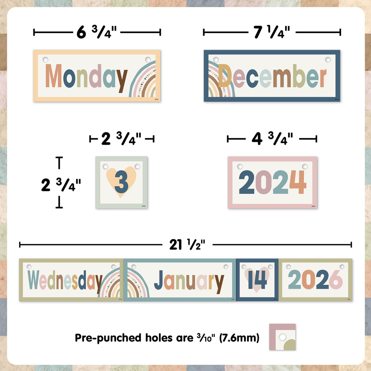 Teacher Created Resources Everyone is Welcome Flip Calendar