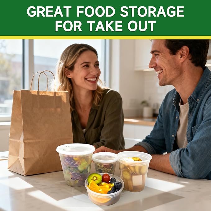 50 Set 8 oz Deli Containers