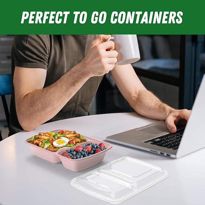 50 Pack 28 oz Meal Prep Containers Reusable