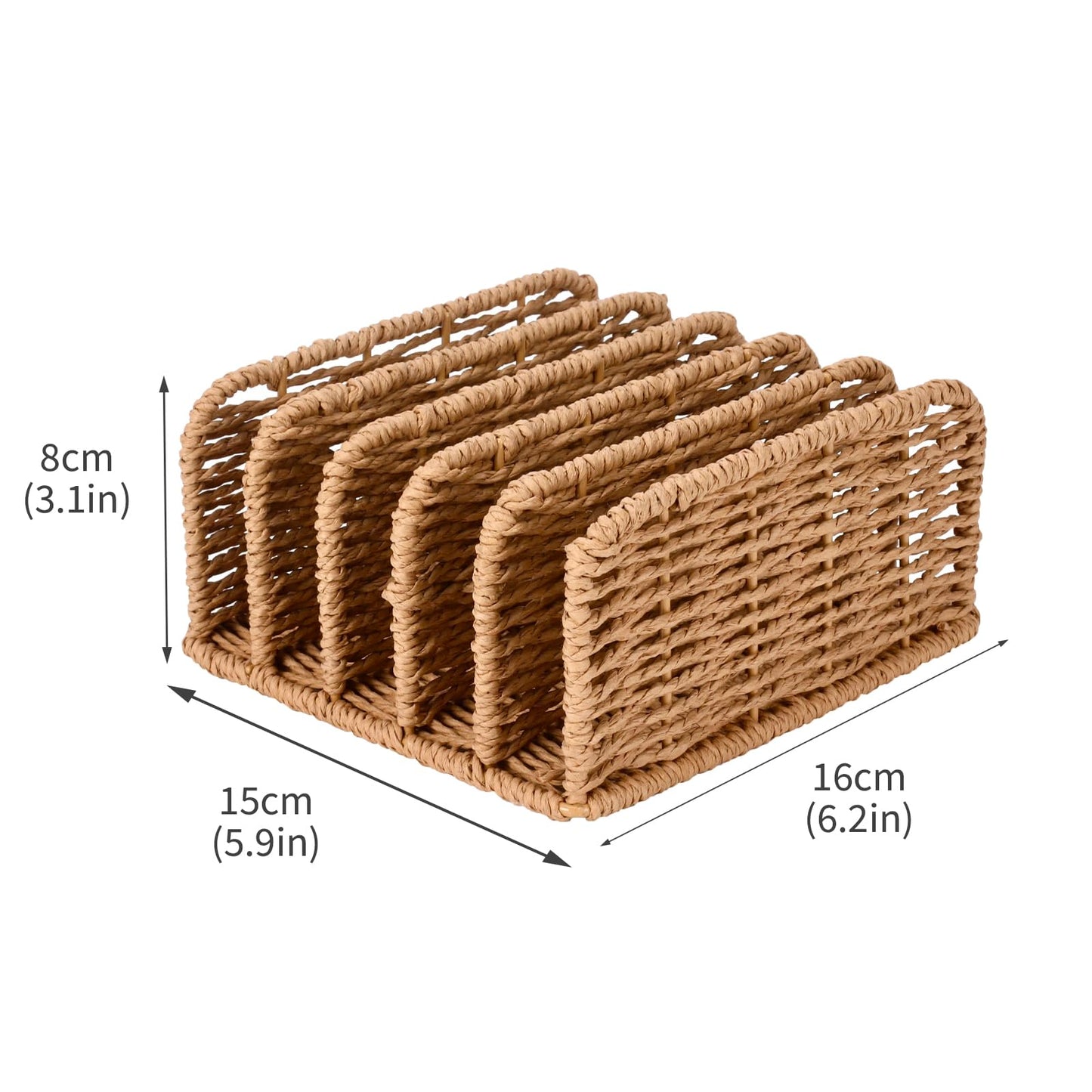 Duimbok Desk Mail Organizer Large Capacity Mail Holder with 5-Slot, Letter Sorter File Holder, Letter Tray Office Envelope Organizer for Mails, Bill, Document, Notebook