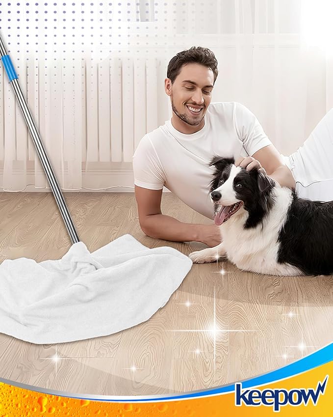 KEEPOW 3PCS Extra Large Microfiber Cleaning Cloth 30" x 20" Large Floor