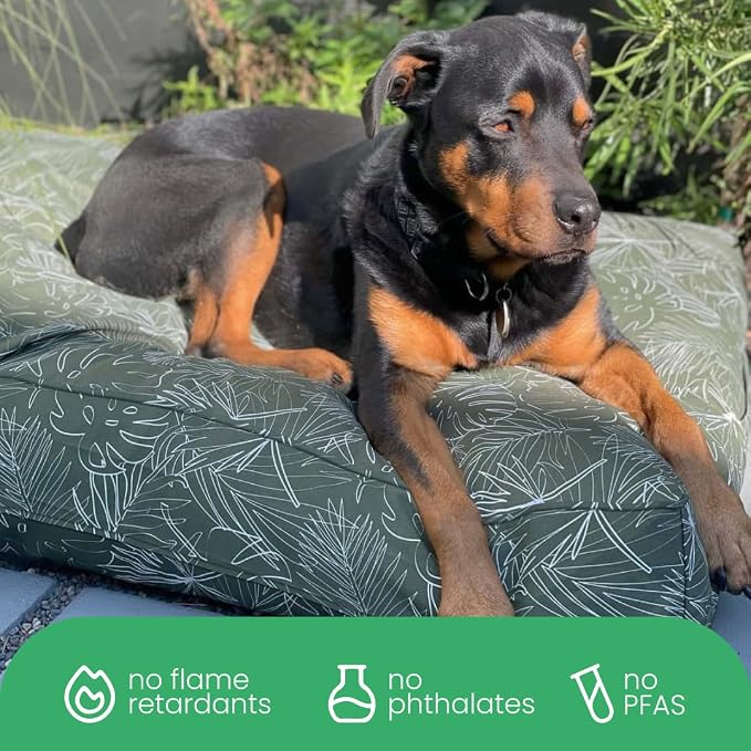 Molly Mutt Panama Dog Bed Duvet Cover, 100% Cotton Canvas Cover for Dog, Puppy, or Cat Bed, Durable, Washable, and Free of Harmful Chemicals, Small, 22"x27"x5"