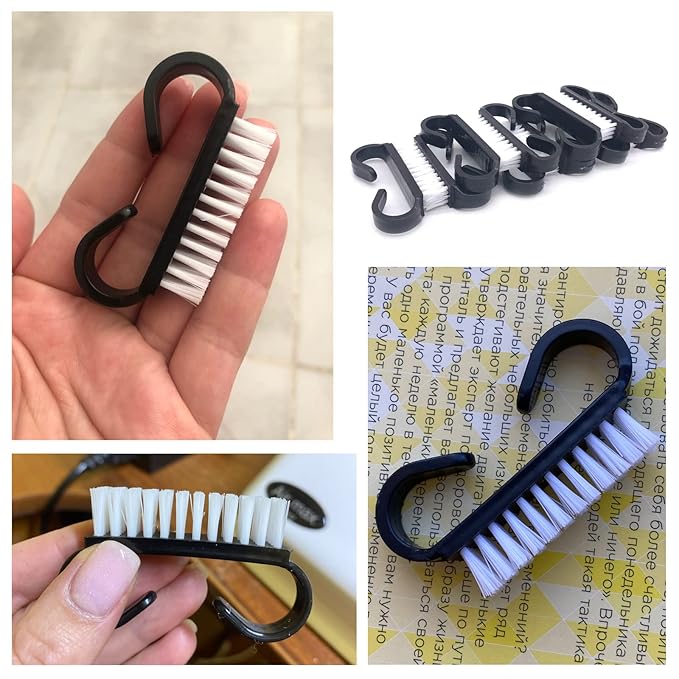 Nail Cleaning Brush- 20 Pcs Home Plastic Nail Brushes