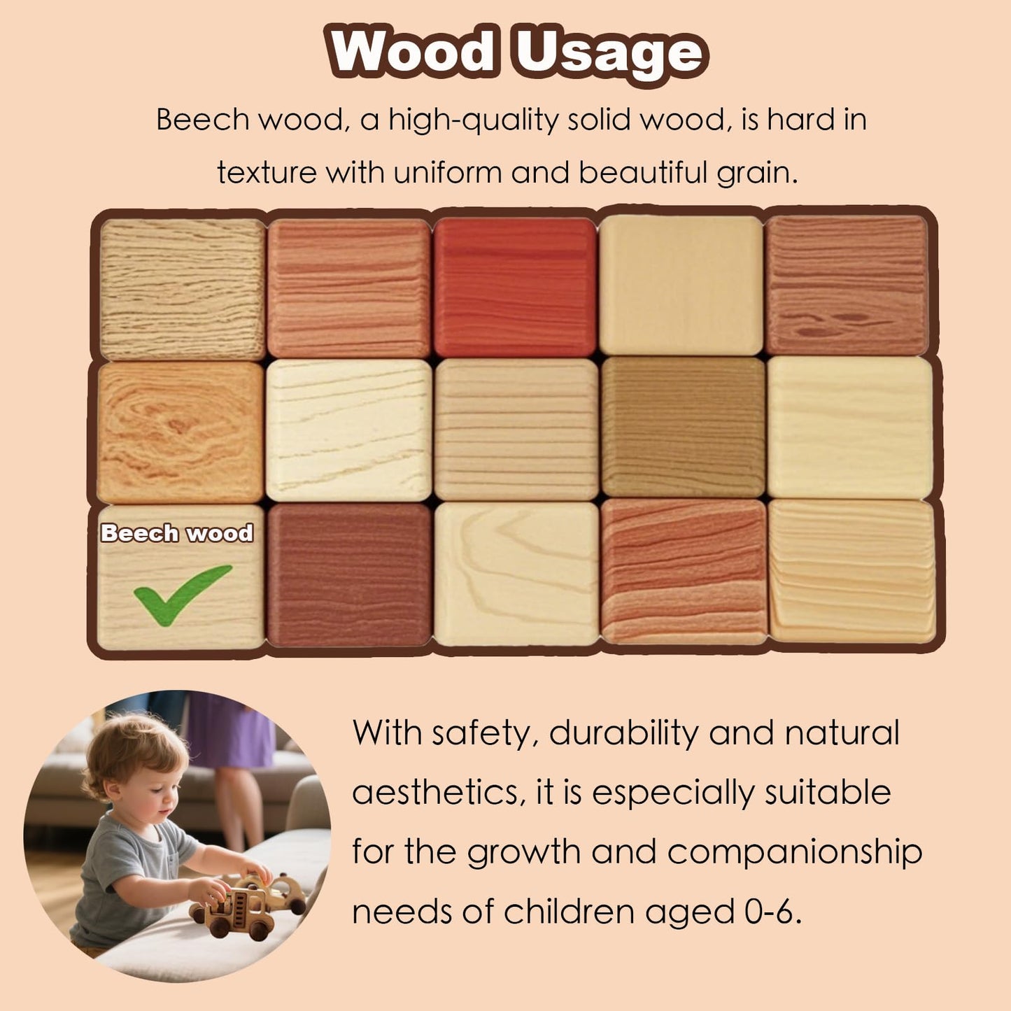 OKULLYSH 8PCS Wooden Baby Toys Montessori Cars FSC Gift Boys Girls 1-3