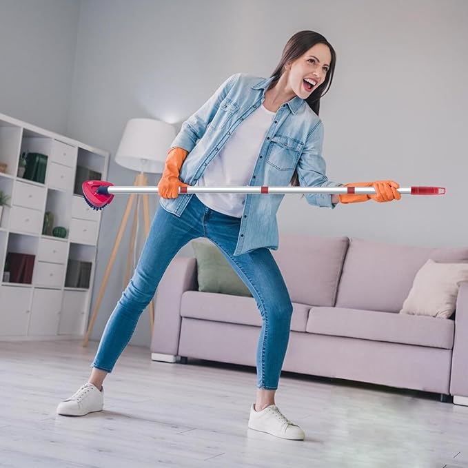 Upgraded Spin Mop Replace Scrub Mop Brush Compatible