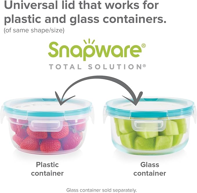 Snapware Plastic Total Solution 5-Pack Food Storage Containers Set, Leakproof &