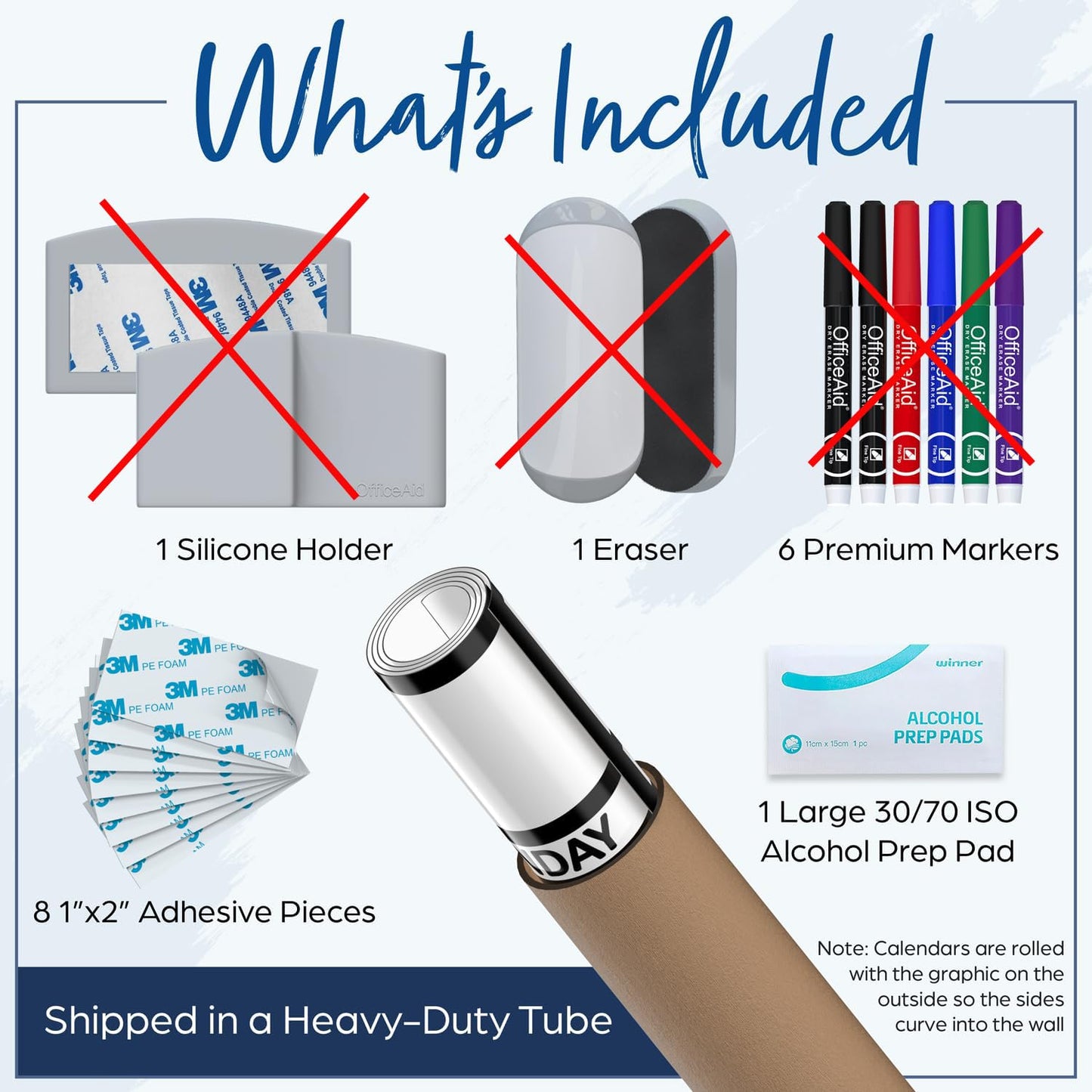 Large Dry Erase Calendar for Wall, 24x36, Large Wall Calendar Dry Erase, Big White Board for Office, Home & School, Giant Erasable Whiteboard, Jumbo Monthly Undated Reusable White Board Planner