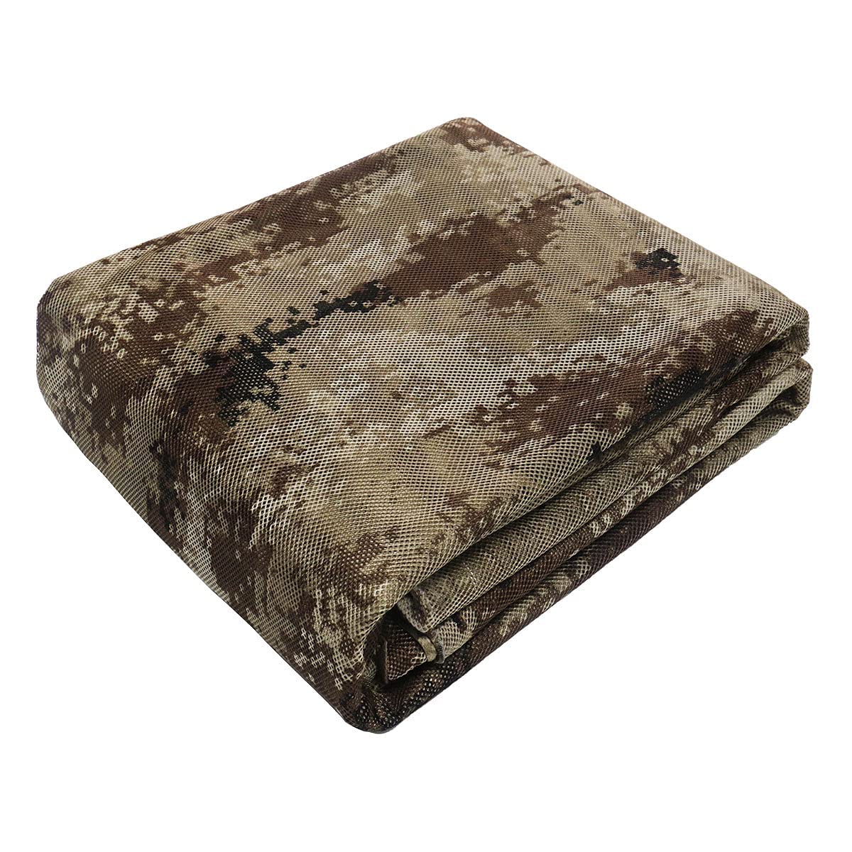 WINWAY 300D Camo Burlap Camouflage Netting Quiet Mesh Net for Hunting Sunshade Camping Concealment Shooting Blinds