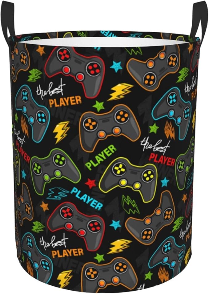 Gaming Joysticks Laundry Hamper Bag