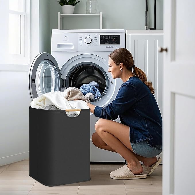STORAGE MANIAC 2-Pack Large Laundry Hamper, 100L Collapsible Laundry Basket