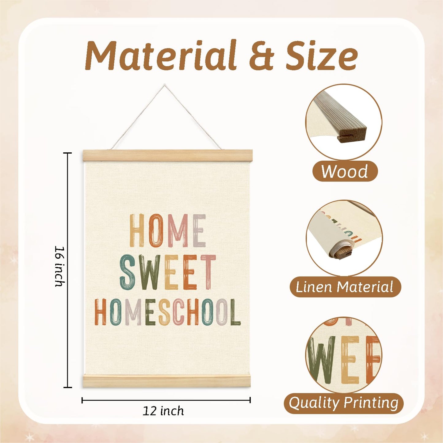 Lacama Sweet Classroom,Classroom Decor,Homeschool Decor, Teacher Appreciation Gift-Teacher's Day Gift-Door Sign-Playroom Homeschool Wall Decors