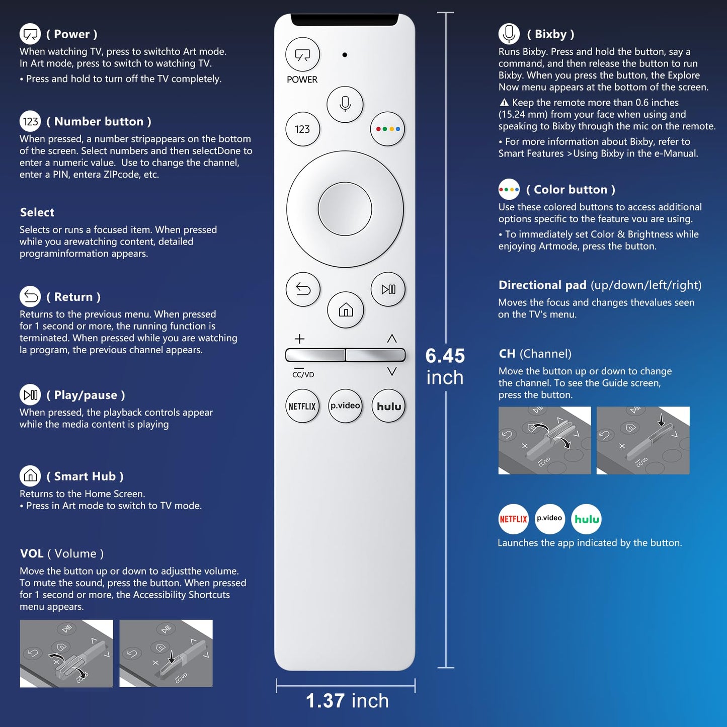 Voice Remote Control Replacement for Hisense Smart Google TV,Compatible with Hisense QLED UHD Mini-LED ULED Google TVs