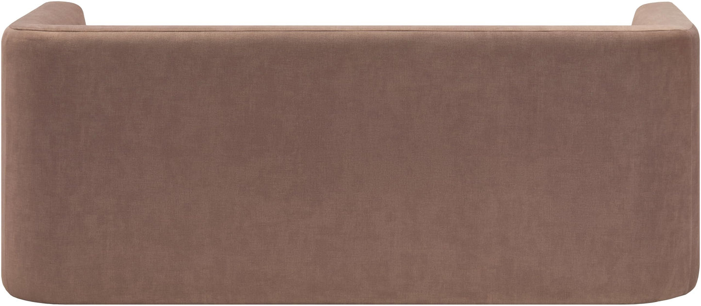 Livabliss Maryann Modern Bench, 24" H x 60" W x 23" D, Clear