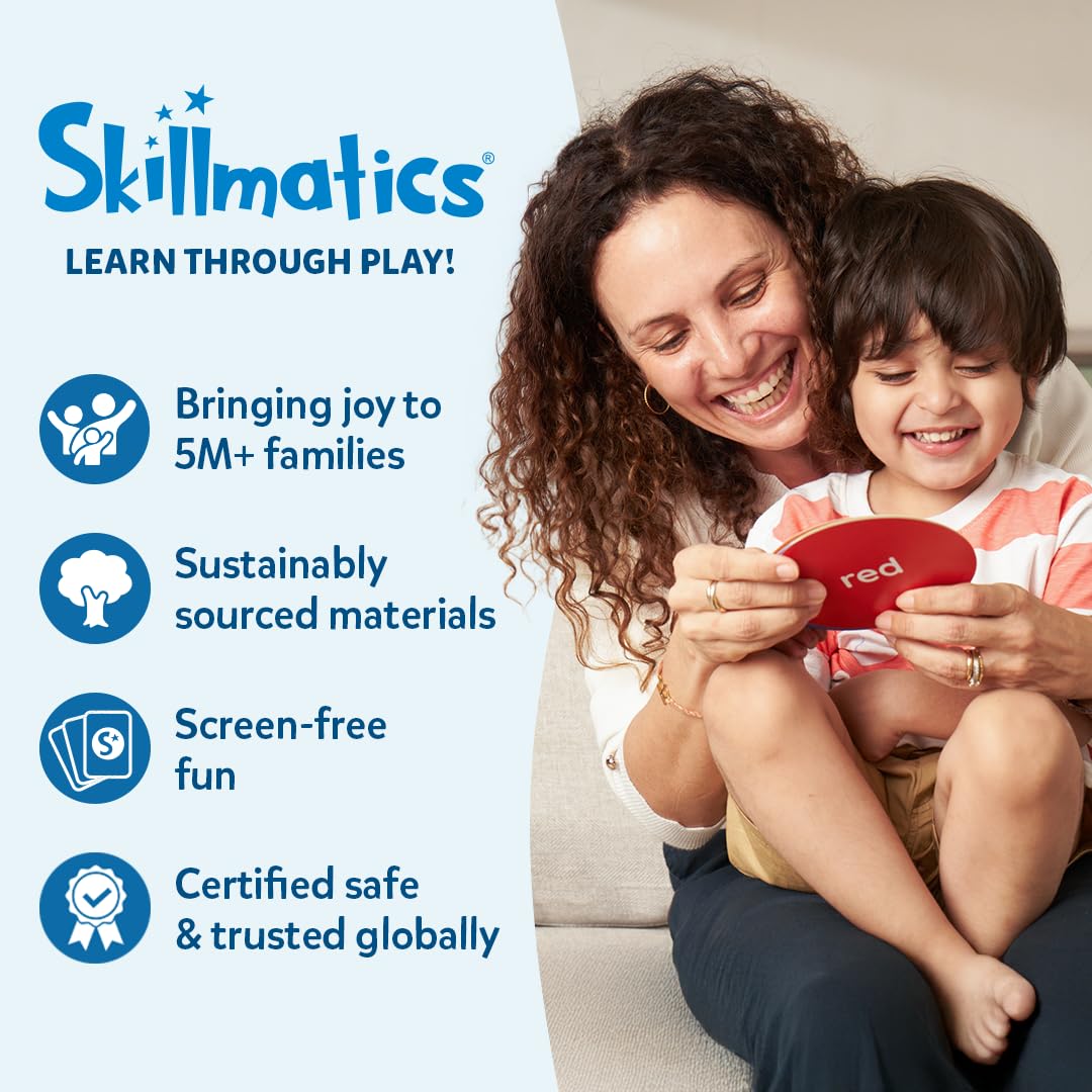 Skillmatics Flash Cards - 500 Sight Words for Preschool (Pre-K), Kindergarten, 1st, 2nd, 3rd Grade Gifts, Includes The Dolch & Fry Word List & 6 Unique Games