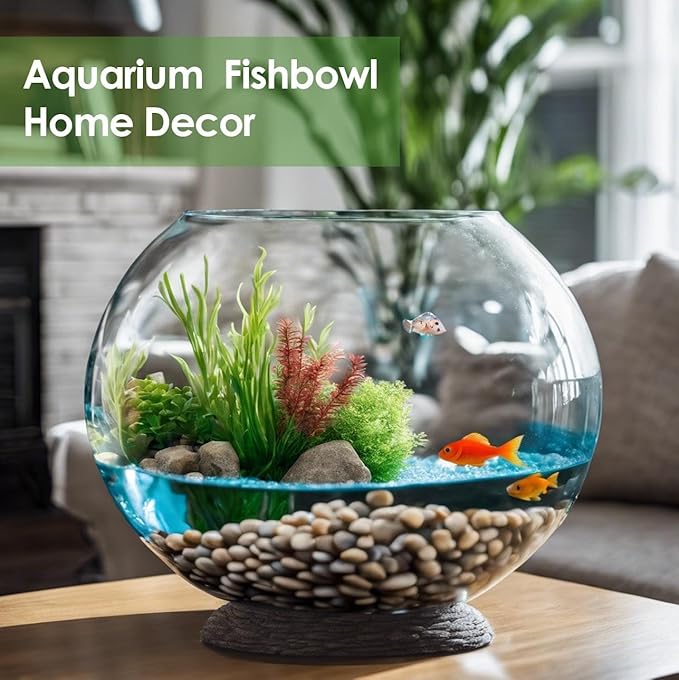 Glass Bubble, 6" Height x 8" Width Glass Fish Bowl Vase, Bubble Bowl vase for Terrarium, Flower vase Centerpiece