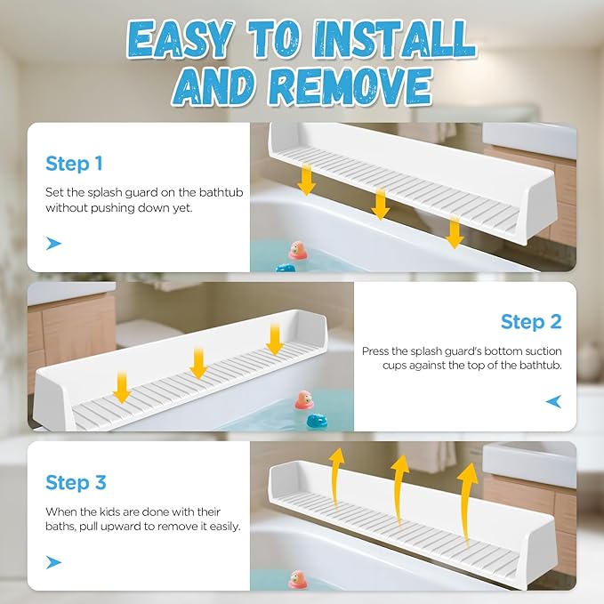Splash Guard for Bathtub Kids